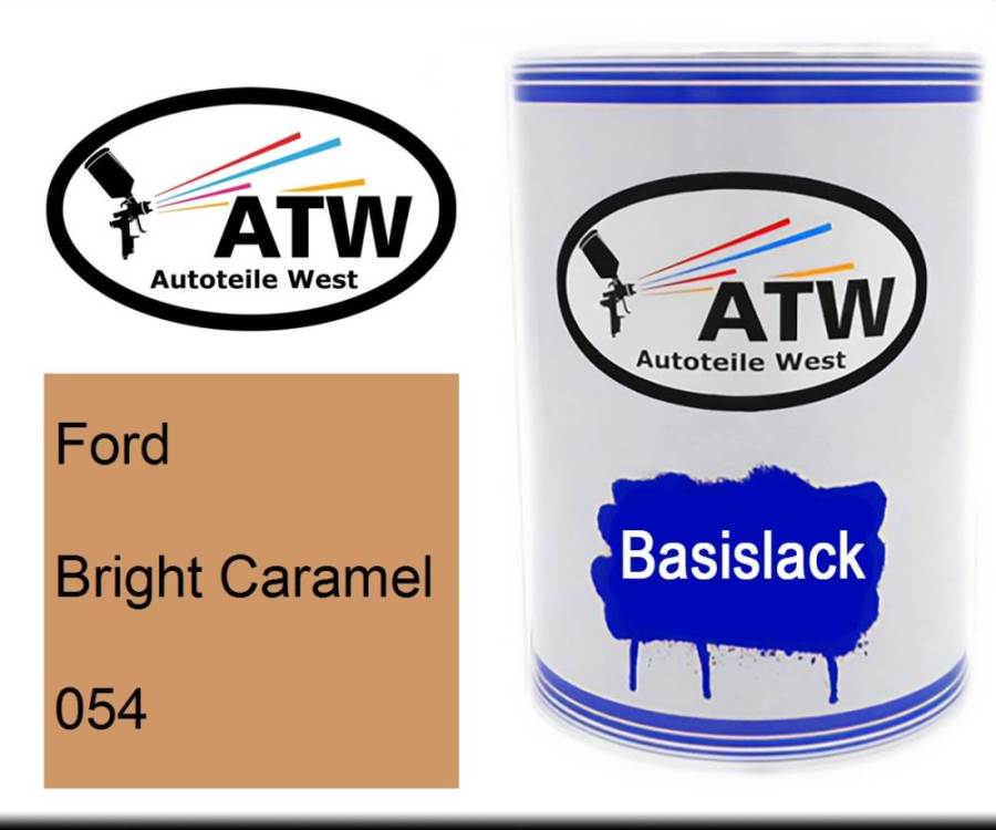 Ford, Bright Caramel, 054: 500ml Lackdose, von ATW Autoteile West.